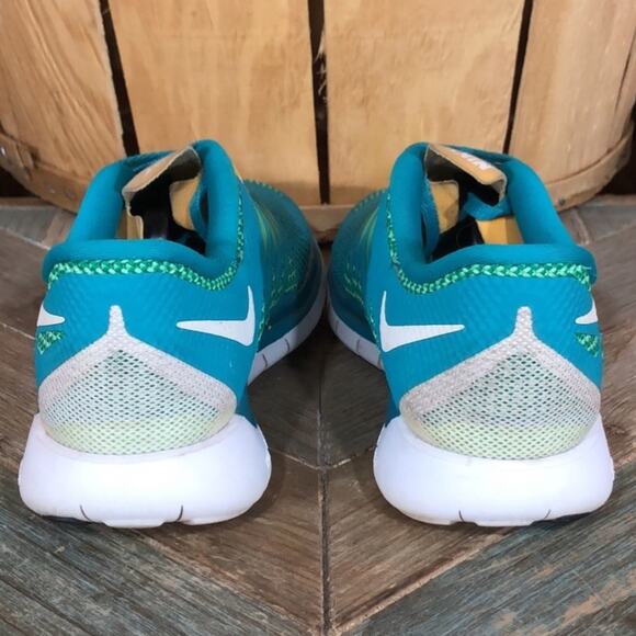 Nike Free 5.0 Turquoise Orange White 642199-303 Running Shoes Womens Size 6.5 - Picture 5 of 11